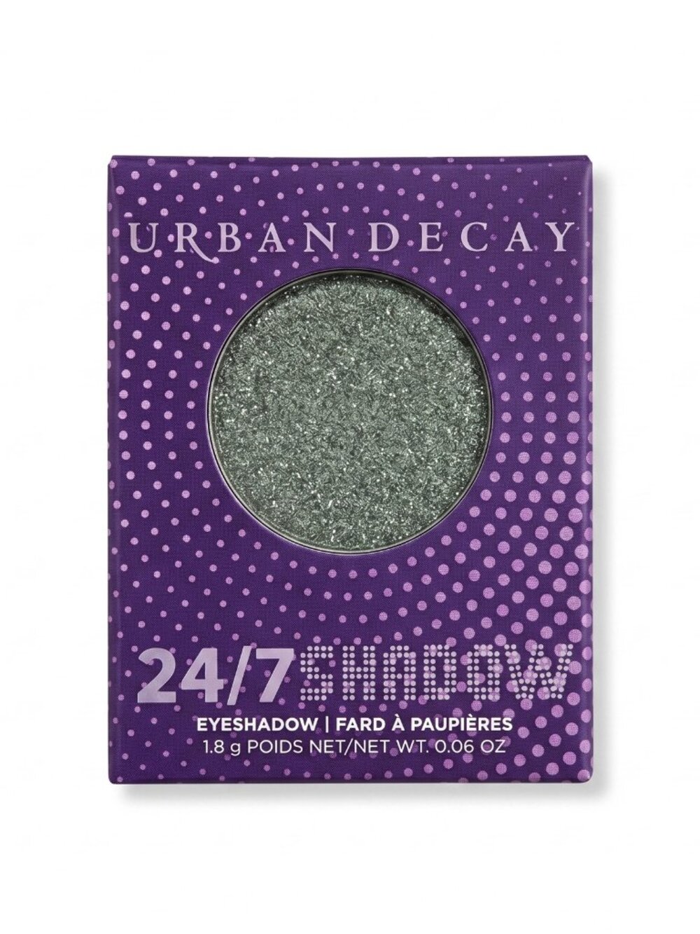 URBAN DECAY 24/7 Eye Shadow - Psych (Warm Green Metallic w/Gold Glitter) NWT